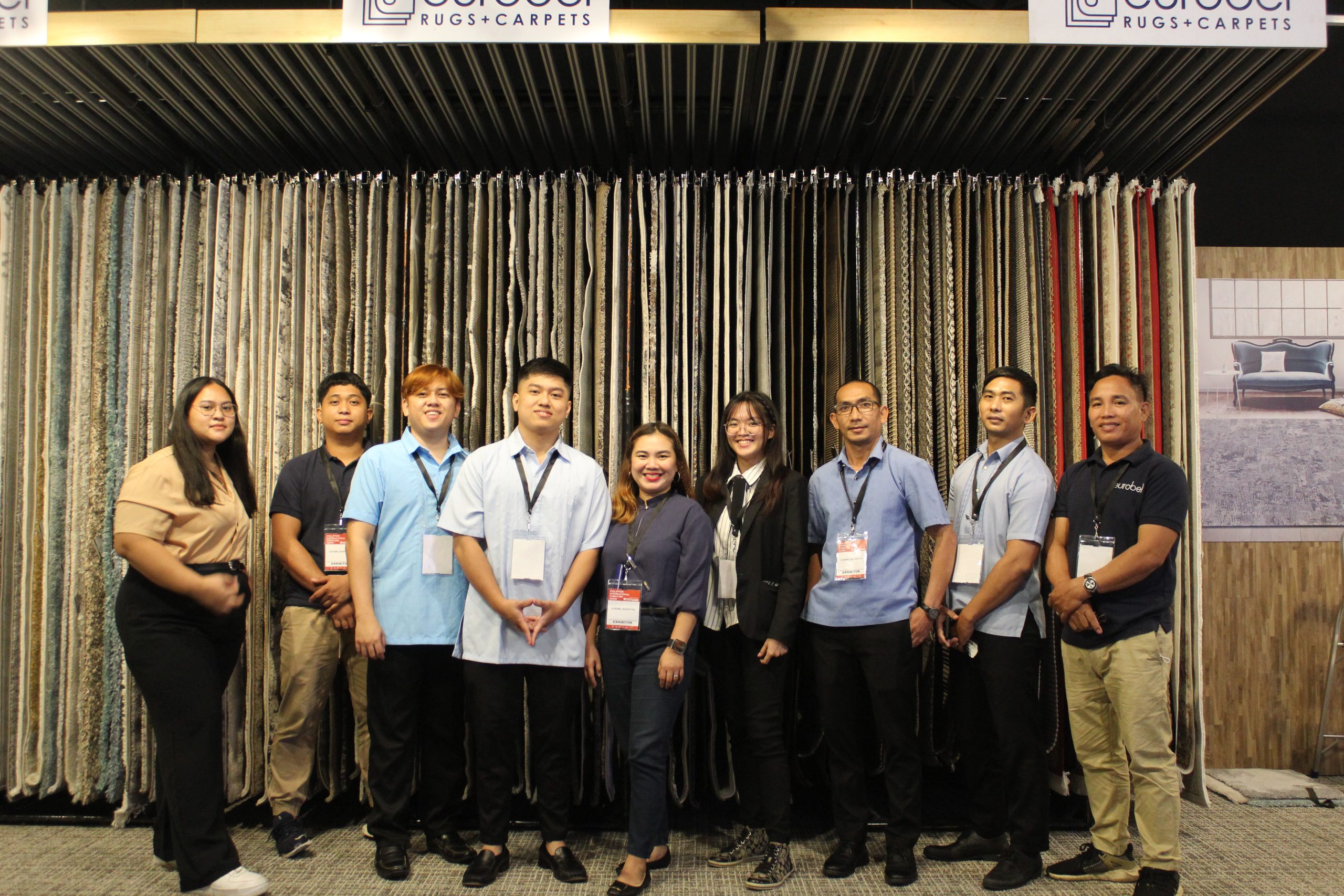 Eurobel team at the 2024 Philippine International Furniture Show